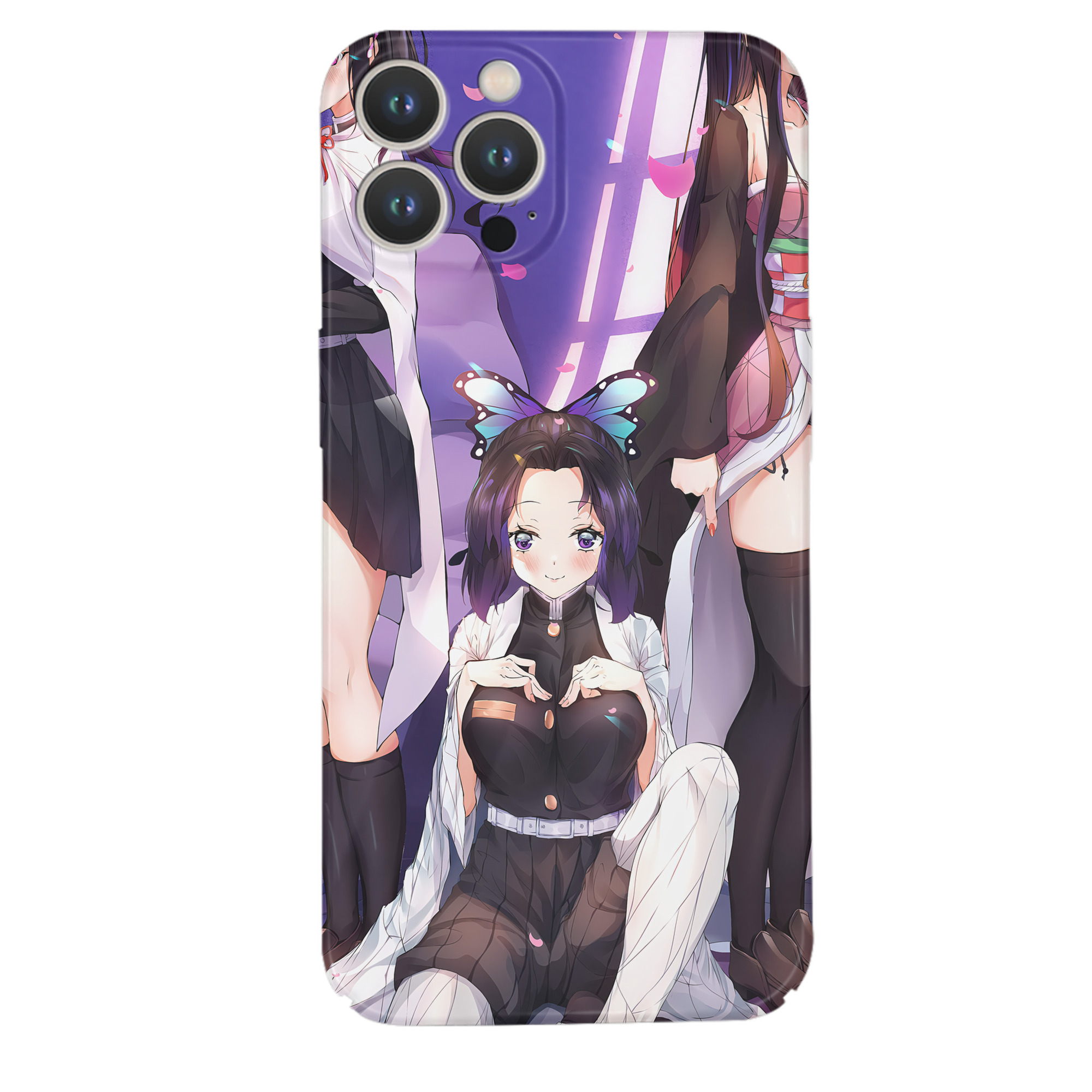 （画像用） 鬼滅の刃（きめつのやいば）竈門 禰󠄀豆子／かまど ねずこ Kamado Nezuko 【iPhone 14シリーズ対応】ハードケース